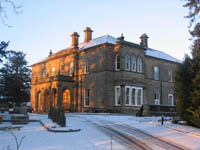 Newfield Hall in the snow